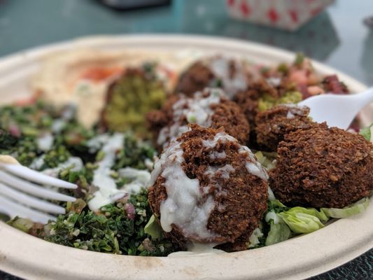 Photo of Shawarma Guys - San Diego, CA, US. Falafels were seriously the best ever. Like a giant Iraqi french fry except better. (Yelp, forgive this comparison).