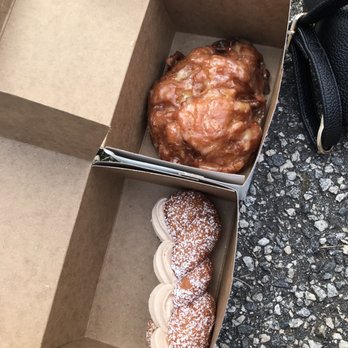 Dutch Monkey Doughnuts - Caramel apple fritter (top) and Nutella twist - Donuts Near Me - Cumming, Georgia