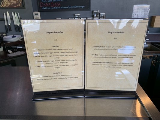 Menu photo 4 Caffe Zingaro Seattle, WA