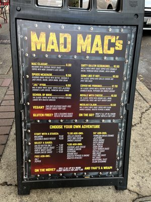 Menu photo 4 Mad Mac's Eugene, OR