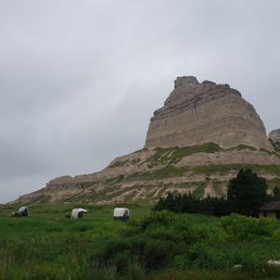 Scotts Bluff National Monument in the back of the RV Park. Scotts Bluff National Monument in the back of the RV Park.