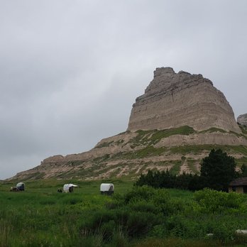 Robidoux RV Park - Scotts Bluff National Monument in the back of the RV Park. - RV Parks Near Me - Gering, Nebraska Robidoux RV Park - Scotts Bluff National Monument in the back of the RV Park. - RV Parks Near Me - Gering, Nebraska