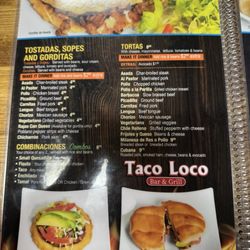 Taco Loco - Menu
