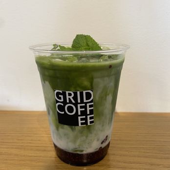 Grid Coffee - blueberry matcha latte - Coffee & Tea Near Me - Santa Ana, California
