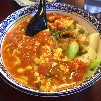 Xian Kitchen - Tomato and egg in pot oil noodle - Chinese Near Me - Milpitas, California Xian Kitchen - Tomato and egg in pot oil noodle - Chinese Near Me - Milpitas, California