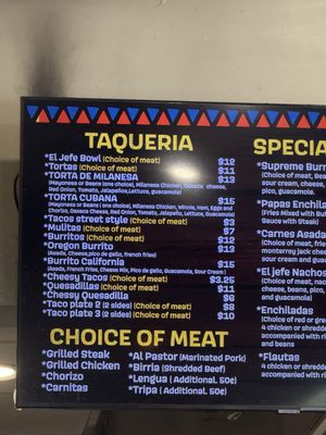 Menu photo 1 EL Jefe Grill Tigard, OR Menu photo 1 EL Jefe Grill Tigard, OR
