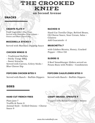 Menu photo 5 The Crooked Knife New York, NY