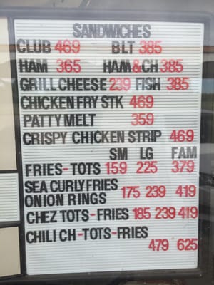 Menu photo 3 Dixie Dog Drive-In Idalou, TX