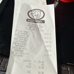 Piggly Wiggly - Receipt