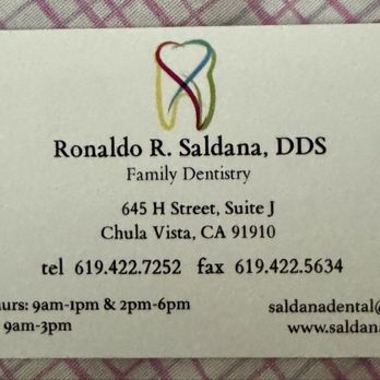 Ronaldo R Saldana, DDS - General Dentistry Near Me - Chula Vista, California Ronaldo R Saldana, DDS - General Dentistry Near Me - Chula Vista, California