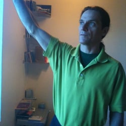 Park Cities Yoga - Jeff, getting ready to teach the 9am class.