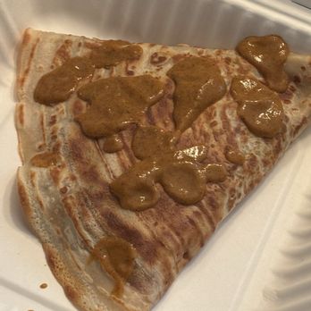 Crepe La Fontaine - Toulon Crepe had to add the sauce which was on the side - Creperies Near Me - Concord, California Crepe La Fontaine - Toulon Crepe had to add the sauce which was on the side - Creperies Near Me - Concord, California