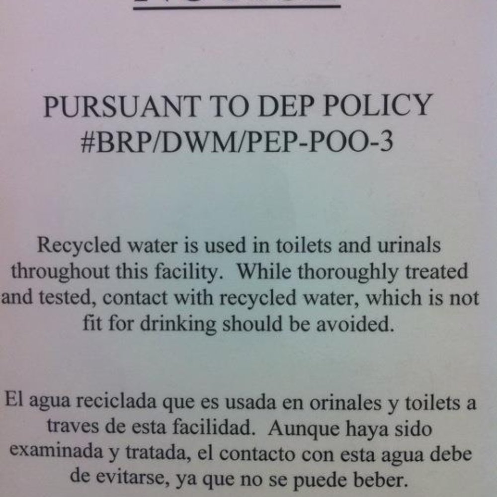 In case you were tempted to in the restroom... In case you were tempted to in the restroom...