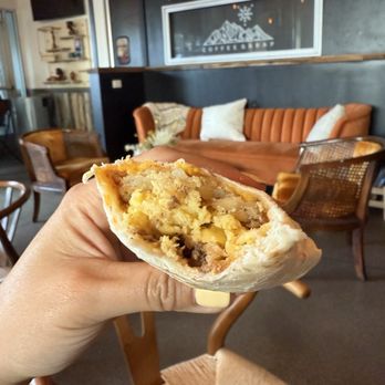 Coffee Sarap - Longanisa breakfast burrito - Coffee & Tea Near Me - Denver, Colorado