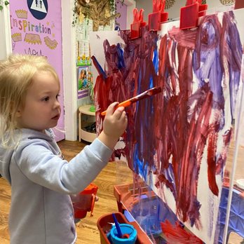 Little Explorers Preschool Center - Aubree painting a masterpiece - Child Care & Day Care Near Me - Lancaster, California Little Explorers Preschool Center - Aubree painting a masterpiece - Child Care & Day Care Near Me - Lancaster, California