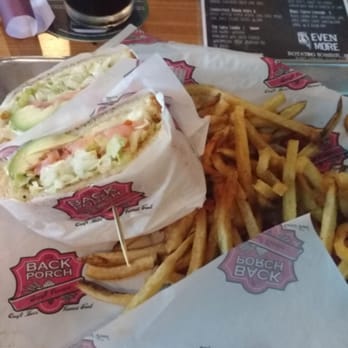 Backporch Drafthouse - Avocado sandwich - American Near Me - Lawton, Oklahoma