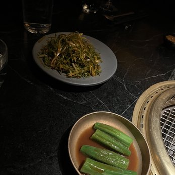 COTE Miami - Okra and sautéed scallions side - Korean Near Me - Miami, Florida