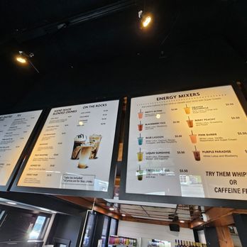 Shotz Coffee - menus on the wall - Coffee & Tea Near Me - Fortuna, California Shotz Coffee - menus on the wall - Coffee & Tea Near Me - Fortuna, California