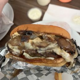 Mushroom burger- so good Mushroom burger- so good