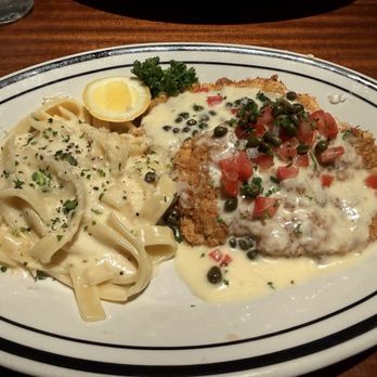 Brentwood Restaurant - Chicken Milanese with Fettuccine - New American Near Me - Dallas, Texas Brentwood Restaurant - Chicken Milanese with Fettuccine - New American Near Me - Dallas, Texas