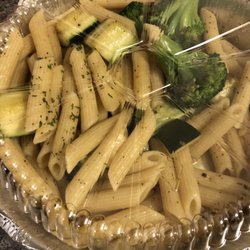 Grilled Vegetables over Penne w/garlic & oil