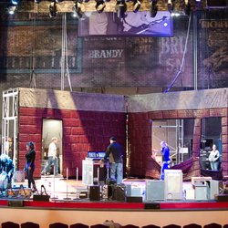 Cache Valley Center For the Arts - Loading in MILLION DOLLAR QUARTET, national Broadway Tour, into the Ellen Eccles Theatre