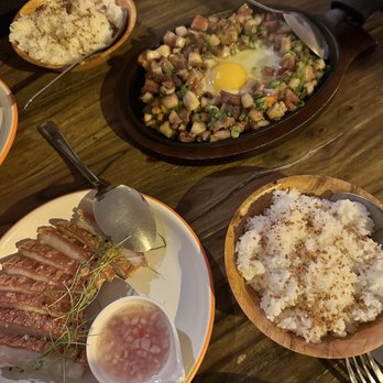 Tabachoy - Pork sisig (top) and lechon kawali (bottom) - Filipino Near Me - Philadelphia, Pennsylvania Tabachoy - Pork sisig (top) and lechon kawali (bottom) - Filipino Near Me - Philadelphia, Pennsylvania