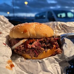 Smoked It Up BBQ - the brisket sandwich