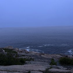 Blackwoods Campground - Ocean Path Views next to campground at dusk
