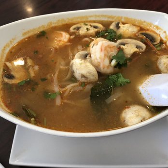 Bangkok Corner - Tom yum noodle soup (shrimp) was okay. - Thai Near Me - Costa Mesa, California