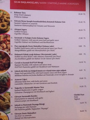 Menu photo 7 Kaptan's Güverte Restaurant Alanya, 07 Menu photo 7 Kaptan's Güverte Restaurant Alanya, 07
