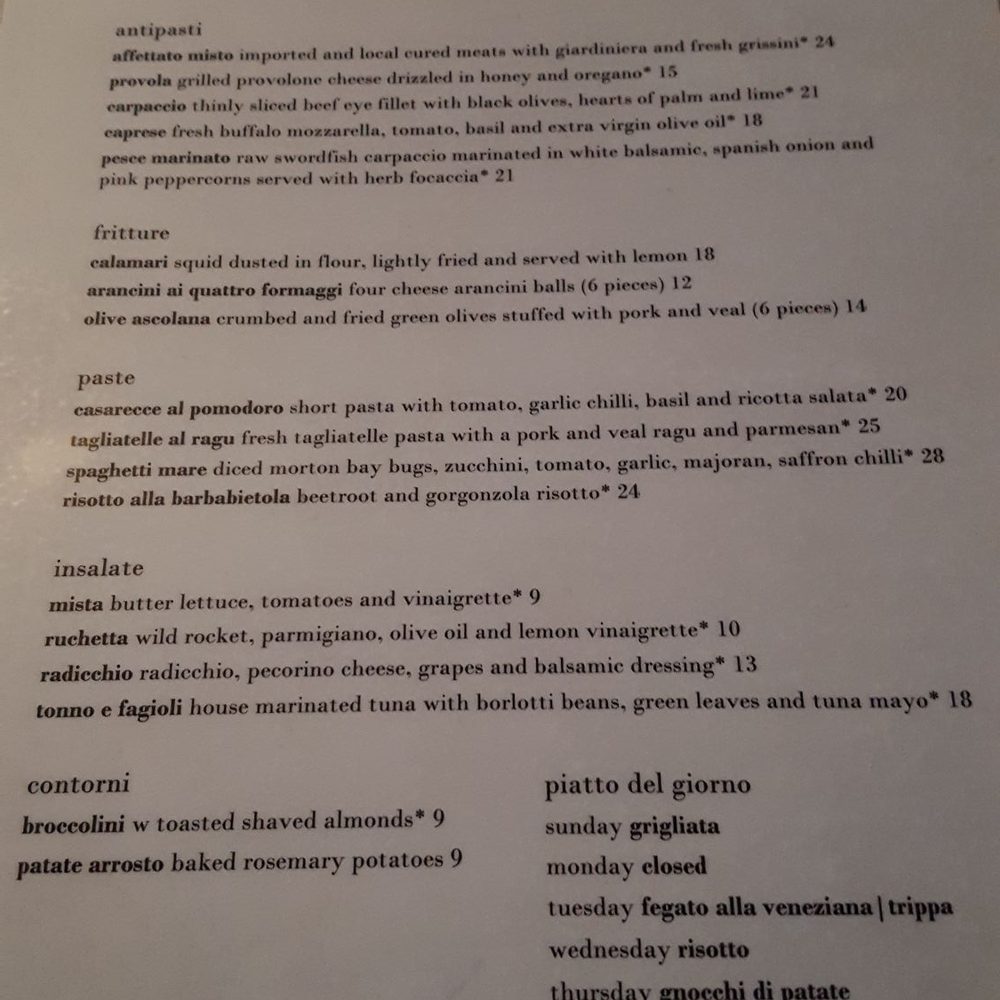 Da Mario - Dinner menu - Italian Near Me - Rosebery, NSW Da Mario - Dinner menu - Italian Near Me - Rosebery, NSW