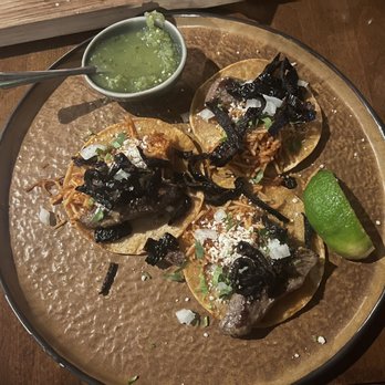 La Cantina by Cuishe - Super mini tacos that you can fit all 3 in the palm of your hand. $20. - Mexican Near Me - San Antonio, Texas