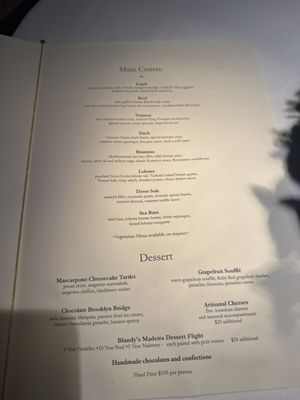 Menu photo 4 The River Café Brooklyn, NY Menu photo 4 The River Café Brooklyn, NY
