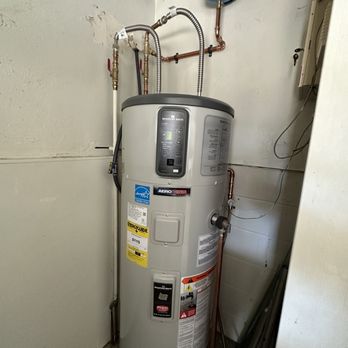 Prestige Plumbing - Redid my setup. Previous plumber on first water heater had the expansion tank free standing. - Plumbing Near Me - Kaneohe, Hawaii Prestige Plumbing - Redid my setup. Previous plumber on first water heater had the expansion tank free standing. - Plumbing Near Me - Kaneohe, Hawaii