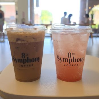 8th Symphony Coffee - Guava Refresher and the Hailey Bieber Drink - Coffee & Tea Near Me - Cerritos, California