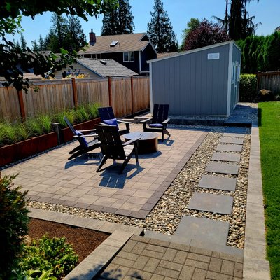 Hardscape Construction - Whether you’re looking for a new patio, improved walkways, retaining walls or fencing we can help with all these needs. Pavers offer many colors, textures, patterns, and material options making them a top choice for creating amazing curb appeal.  The durability of pavers far surpasses cement and does not crack while offering the versatility for creativity.