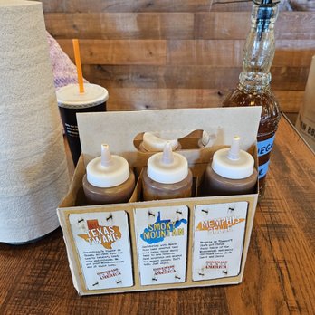 Mission BBQ - First side of sauces...6 kinds Side one - Barbeque Near Me - Henderson, Nevada Mission BBQ - First side of sauces...6 kinds Side one - Barbeque Near Me - Henderson, Nevada