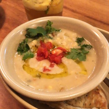 Monkeypod Kitchen by Merriman - Corn chowder - must order!!! It's so good! - New American Near Me - Kihei, Hawaii