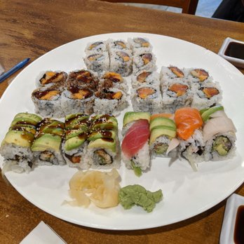 Yamato 2 - Rainbow, caterpillar, spicy salmon, spicy yellowtail, sweet potato - Japanese Near Me - Boston, Massachusetts Yamato 2 - Rainbow, caterpillar, spicy salmon, spicy yellowtail, sweet potato - Japanese Near Me - Boston, Massachusetts