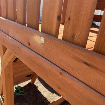 Doublejay Assemblies - Patched split wood - Furniture Assembly Near Me