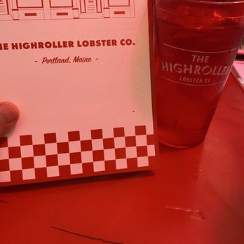 The Highroller Lobster - Cover of menu - Seafood Near Me - Portland, Maine
