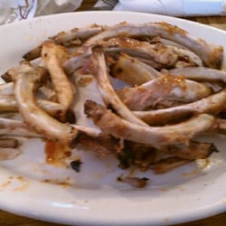 Eddies's Drive In West - aftermath of a slab of ribs!