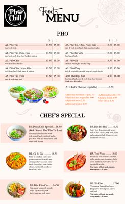 Menu photo 5 Pho & Chill Lynnwood, WA