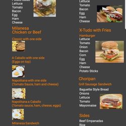 Gaucho Grill Food Truck - Menu