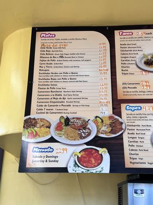 Menu photo 5 Taqueria Hidalgo Chualar, CA
