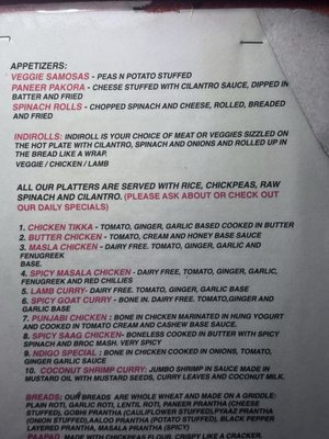 Menu photo 3 Indigo Washington, DC, DC