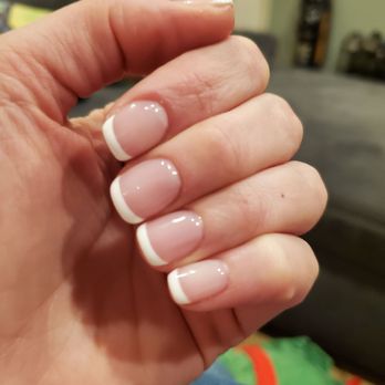 Han Nails - Polygel overlay French mani over natural nails. - Nail Salons Near Me - Carmichael, California