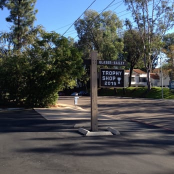 Glaser & Bailey Awards - Outside signage - Trophy Shops Near Me - Escondido, California Glaser & Bailey Awards - Outside signage - Trophy Shops Near Me - Escondido, California