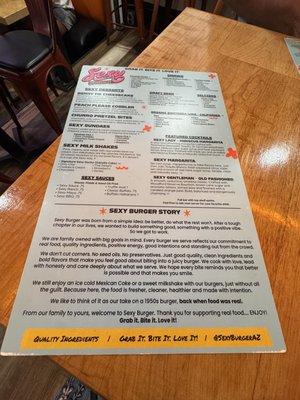 Menu photo 2 Sexy Burger Tempe, AZ Menu photo 2 Sexy Burger Tempe, AZ